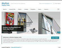Tablet Screenshot of motiondisplayindia.com